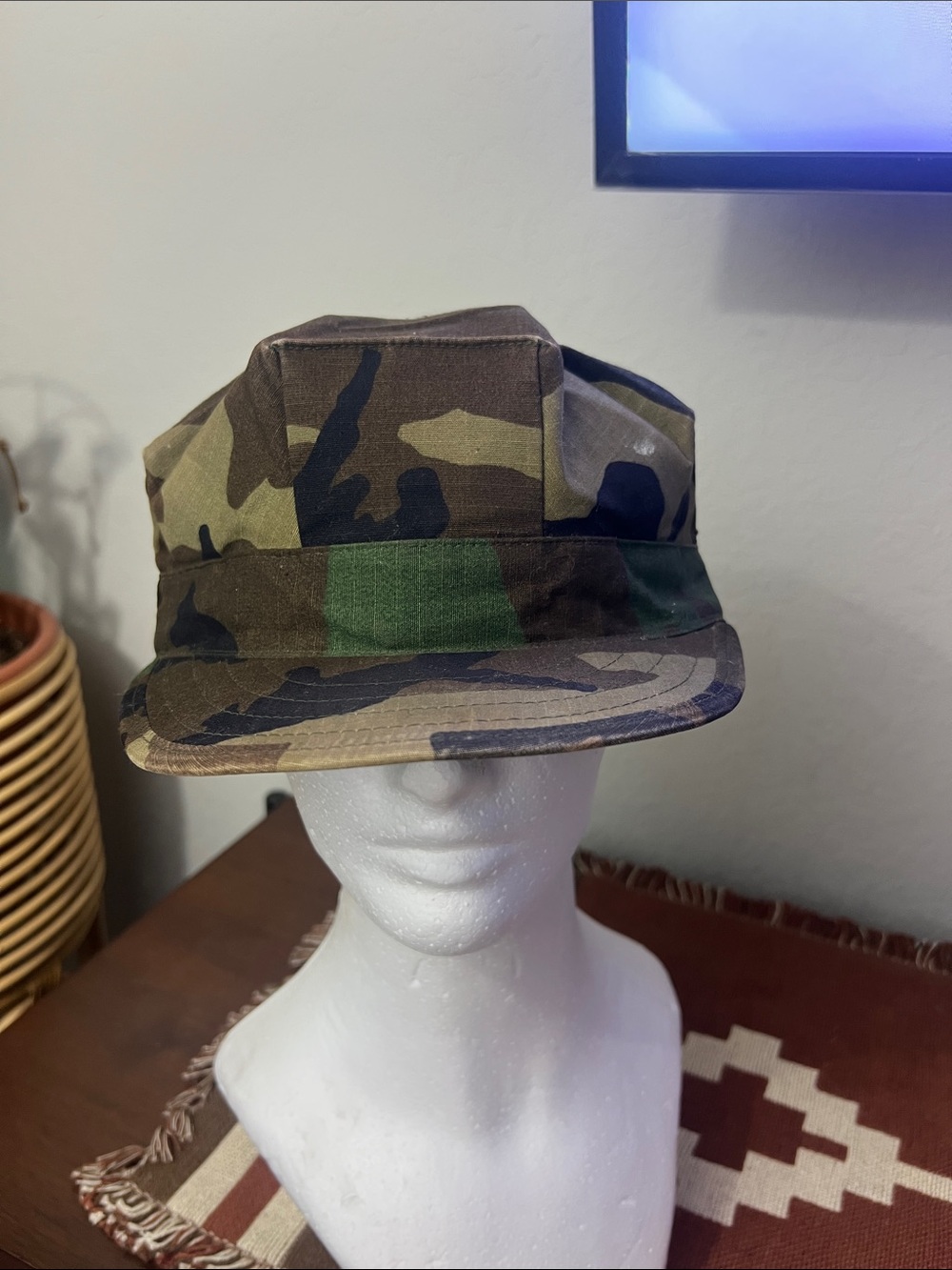 🪖 Authentic USGI Military Issue Woodland Camo Patrol / Utility Cap!